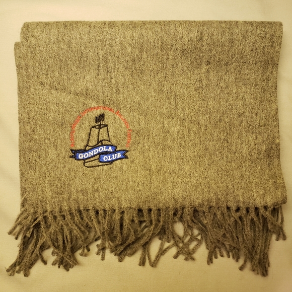 100% Cashmere Scarf Balloon Festive New Mexico - Picture 3 of 3